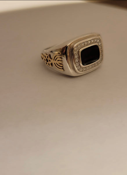 One New Man Onyx Ring /#ONMO